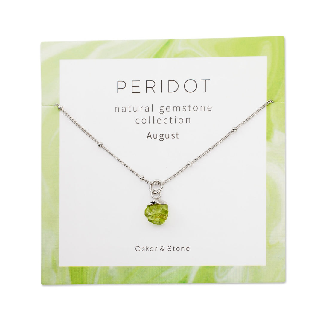 Peridot Birthstone Necklace - August