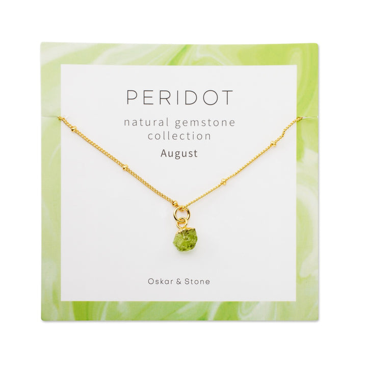 Peridot Birthstone Necklace - August