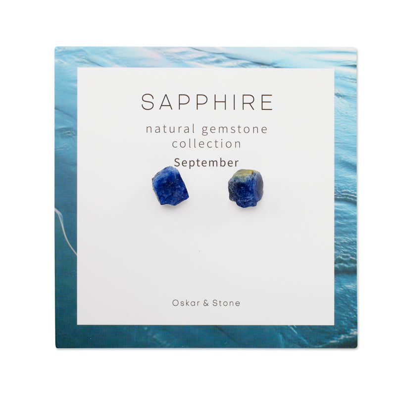 Sapphire Birthstone Stud Earrings - September